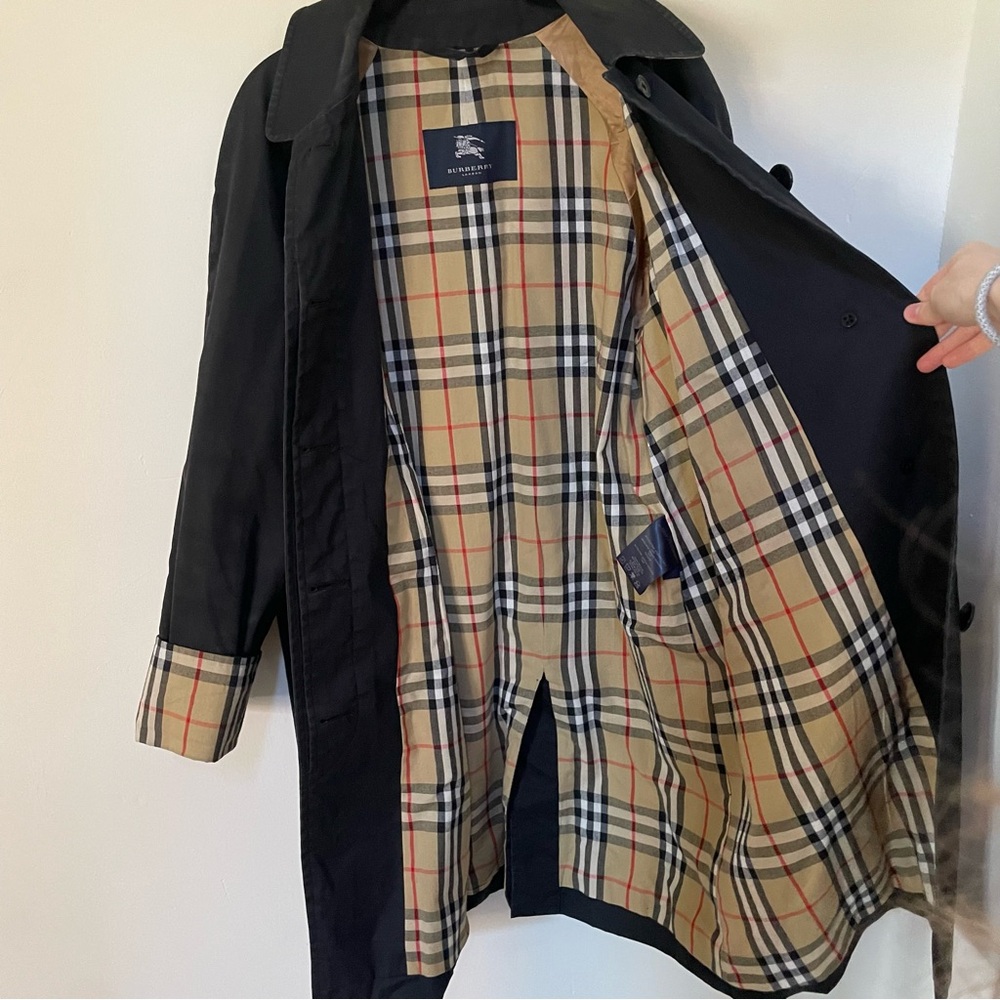 Burberry Vintage Nova Check Mid-length Trench Barn Coat 6 - Picture 2 of 10